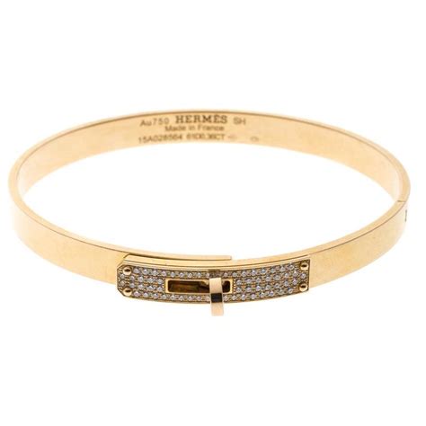 hermes bracelet women gold|Hermes kelly bracelet yellow gold.